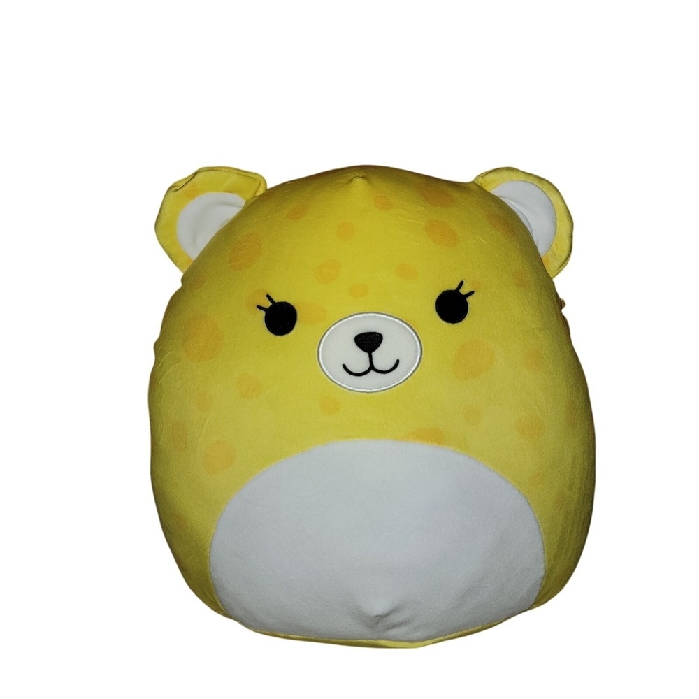 Squishmallows Lexie Cheetah Plush Unisex 12 Inch Yellow Excellent Spotted Toy